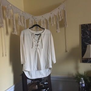 MADEWELL libra lace up LS